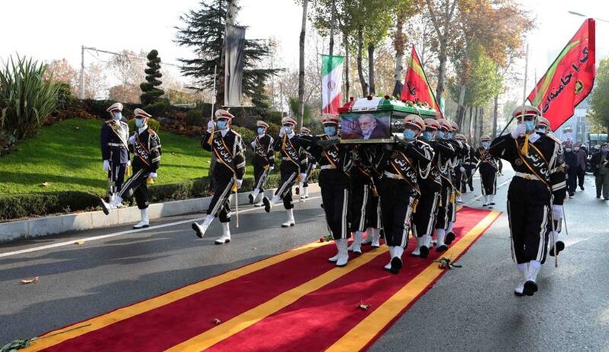 تشييع جثمان العالم النووي الشهيد محسن فخري زاده في طهران