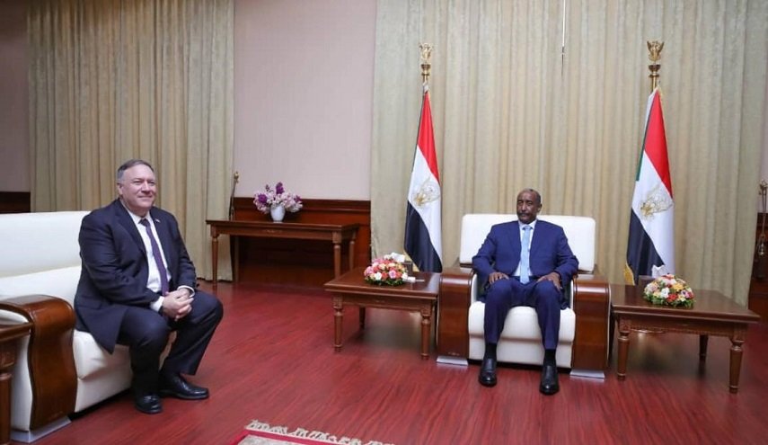 البرهان قال لبومبيو ان بلاده لن تمضي في التطبيع مع 