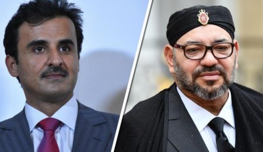أمير قطر والملك المغربي يبحثان تعزيز العلاقات الثنائية