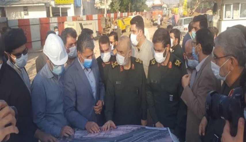 قائد حرس الثورة يتفقد مشاريع مقرخاتم الأنبياء (ص) في أهواز