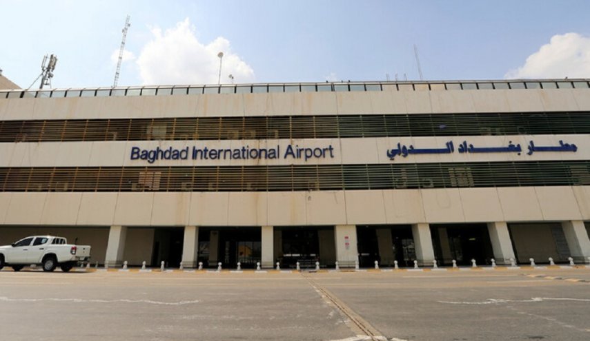 اصابة طفل بانفجار داخل مطار بغداد 
