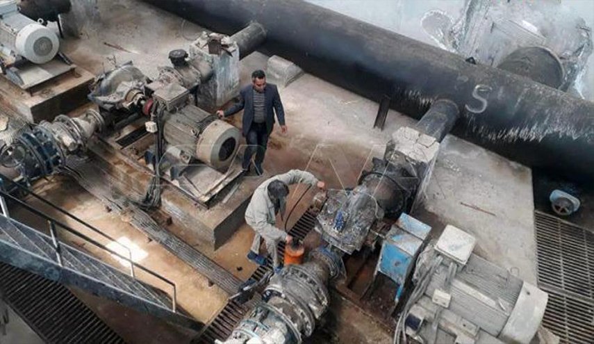 البدء بضخ المياه باتجاه الخزانات الرئيسة لتزويد مدينة الحسكة وريفها 