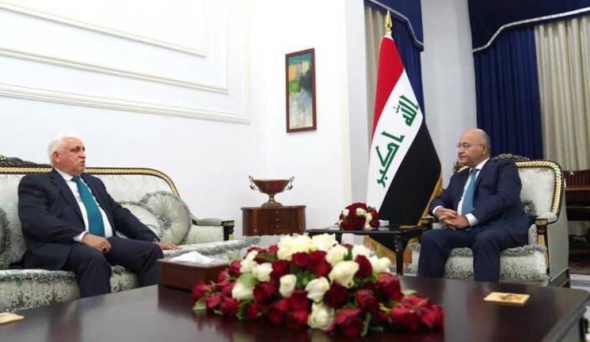 العراق.. برهم صالح يستقبل رئيس هيأة الحشد الشعبي