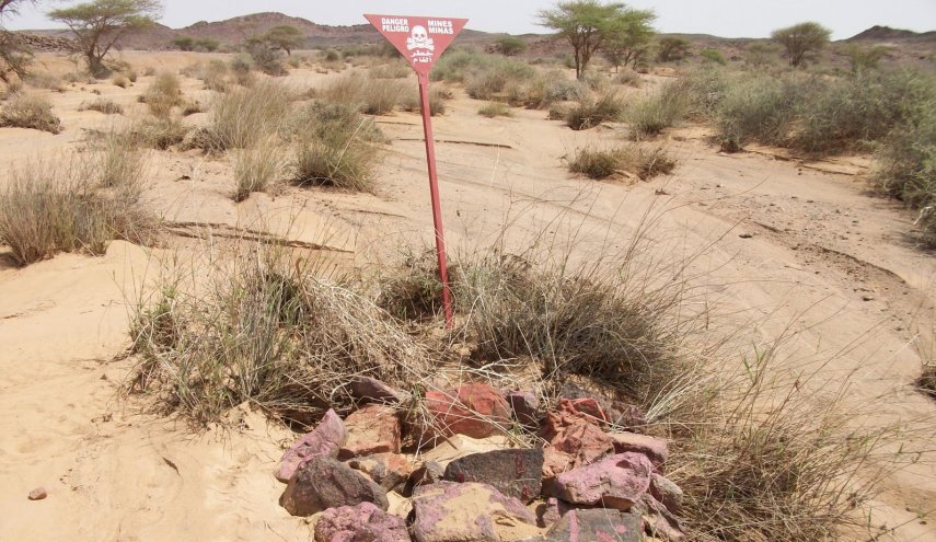 القوات العراقية تعالج حقل الغام لداعش في صلاح الدين