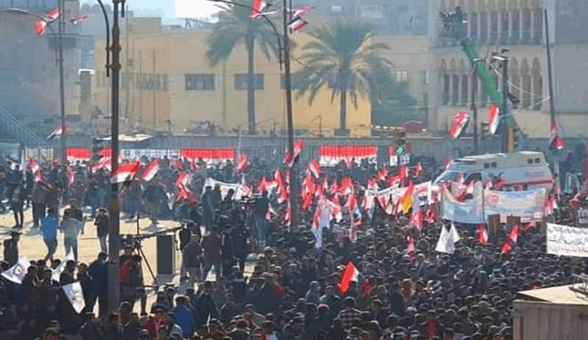 اهل العراق يجددون البيعة للشهيدين سليماني والمهندس