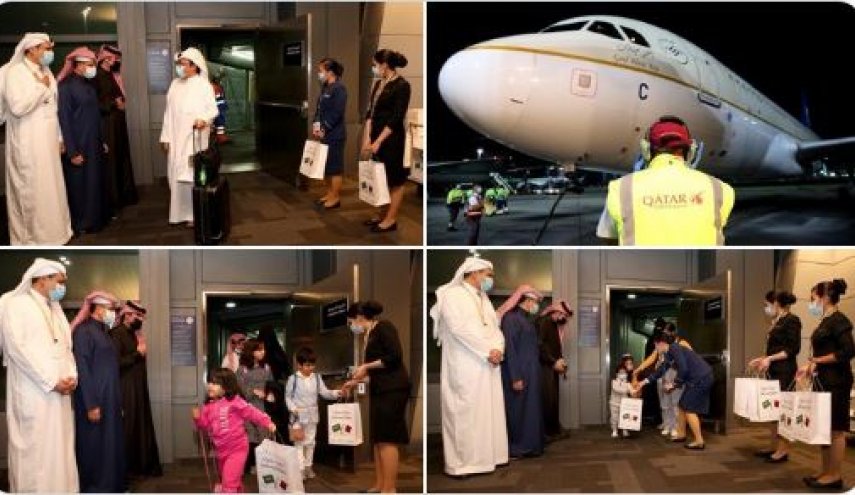 بعد 3 سنوات: وصول أول طائرة ركاب سعودية إلى قطر 