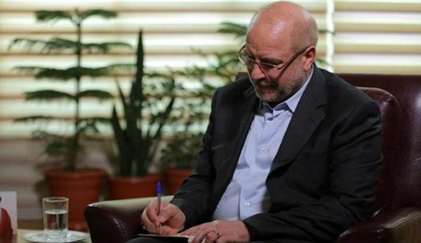 قاليباف يندد بانفجار بغداد في رسالته للحلبوسي