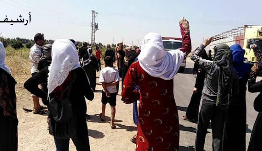 مظاهرة احتجاجية بريف دير الزور تنديداً بممارسات (قسد)
