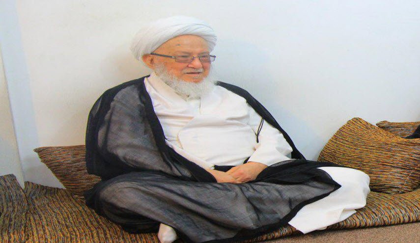شاهد..المرجع الفياض يعود إلى منزله في النجف بعد تحسن حالته الصحية