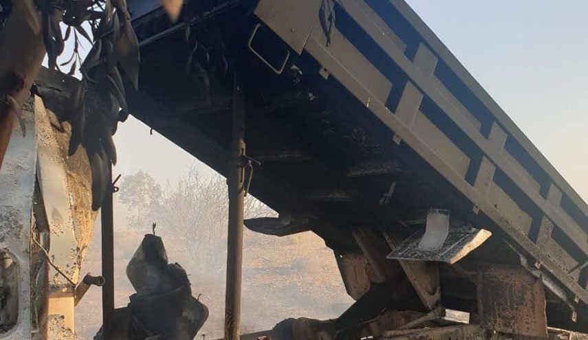 صور..العجلة التي انطلقت منها  صواريخ استهدفت 
