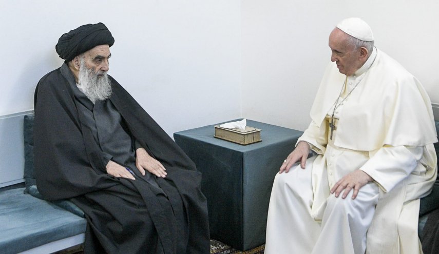 مركز حوار الاديان يصدر بيانا بشأن لقاء المرجعية ببابا الفاتيكان