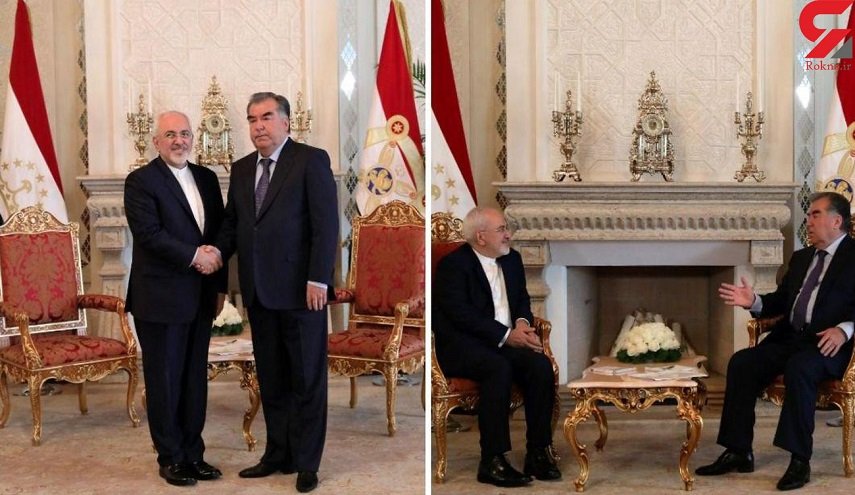ظريف يصل الى العاصمة الطاجيكية 