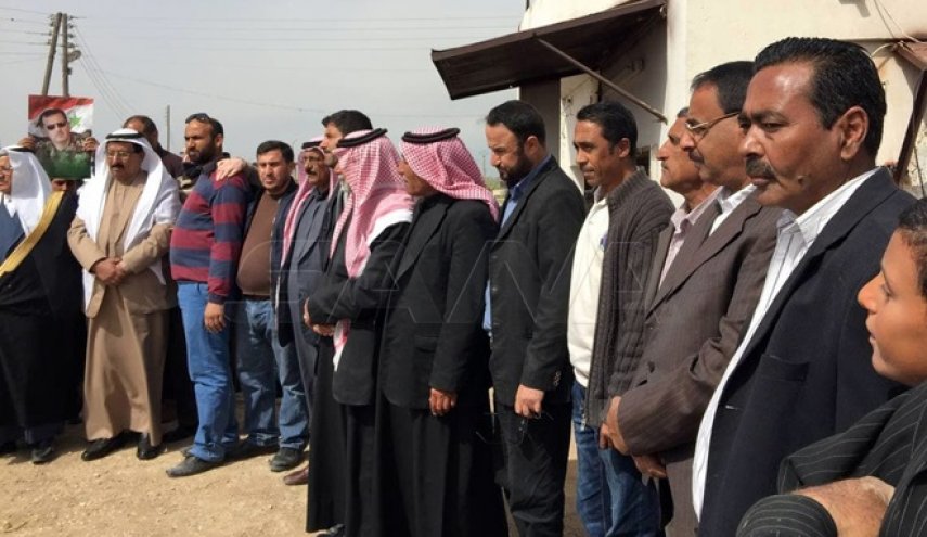 وقفة احتجاجية في قرية جرمز بالقامشلي ضد الاحتلالين التركي والامريكي