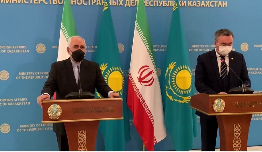 ظريف: هناك قواسم مشتركة كثيرة تربط بين إيران وكازاخستان