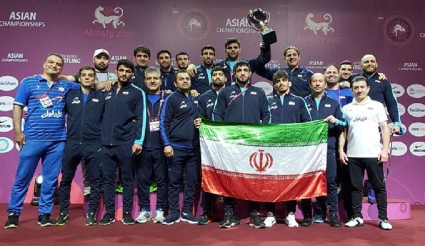 ايران تتوج بلقب بطولة اسيا للمصارعة الحرة