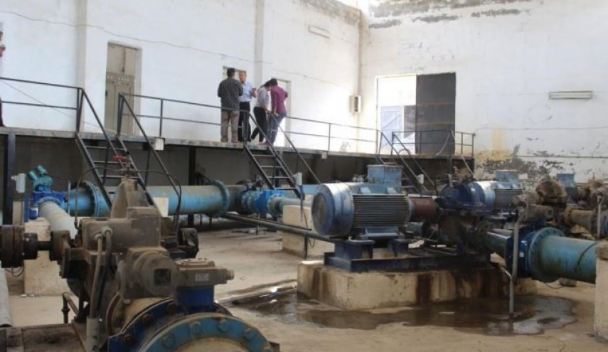 إعادة تشغيل محطة مياه علوك بالحسكة