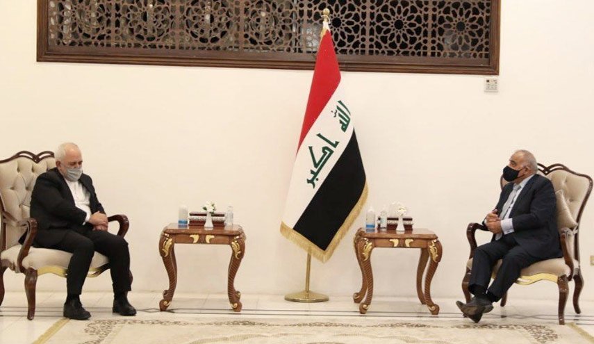 ظريف یلتقی عادل عبد المهدي لبحث الاوضاع والقضايا المشتركة