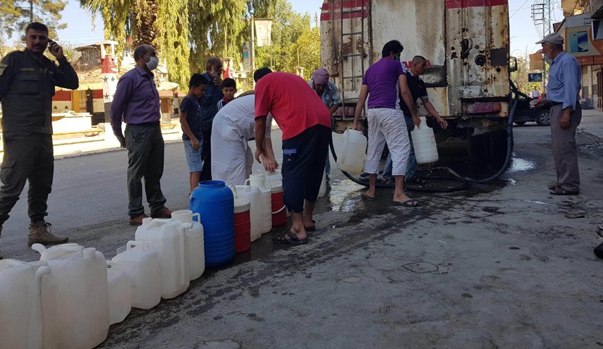 بدء ضخ المياه إلى مركز مدينة الحسكة بعد توقف دام 20 يوماً