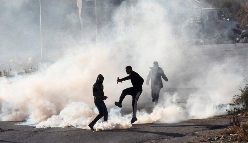 إصابات خلال قمع الاحتلال الاسرائيلي مسيرة في بيت دجن شرق نابلس