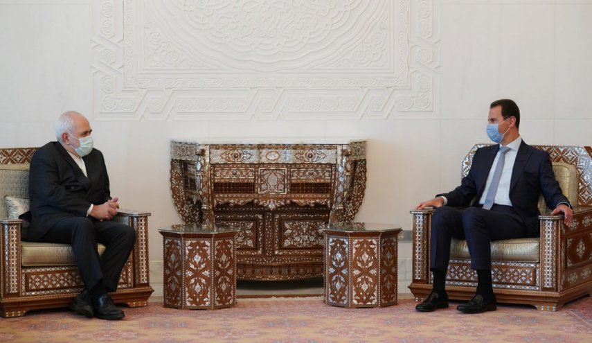 شاهد.. تفاصيل لقاء الرئيس بشار الاسد بوزير الخارجية الايراني 