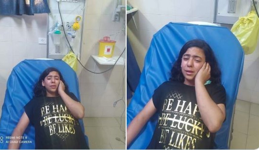 بالصورة: فتاة فلسطينية تفقد السمع عقب استهداف منزلها بالقنابل والرصاص في قلقيلية