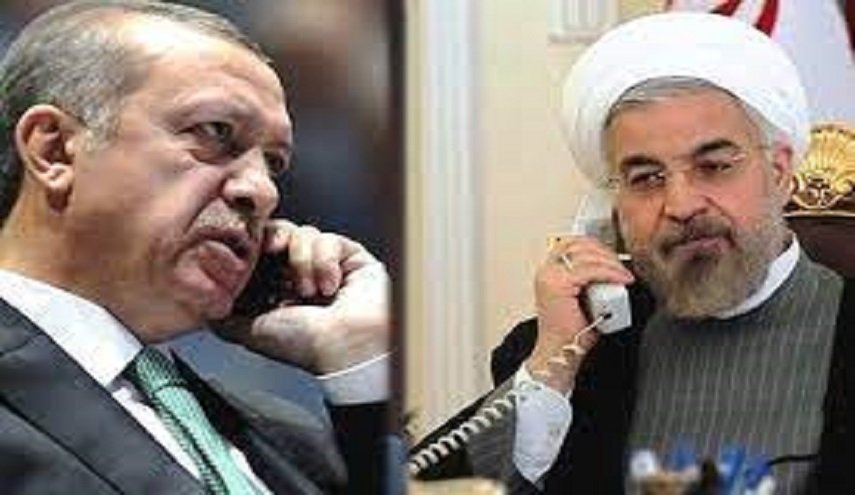 روحاني لأردوغان: على الدول الاسلامية العمل لمواجهة جرائم الكيان الصهيوني