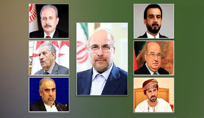 قاليباف يبحث جرائم الصهاينة مع رؤساء برلمانات 6 دول إسلامية