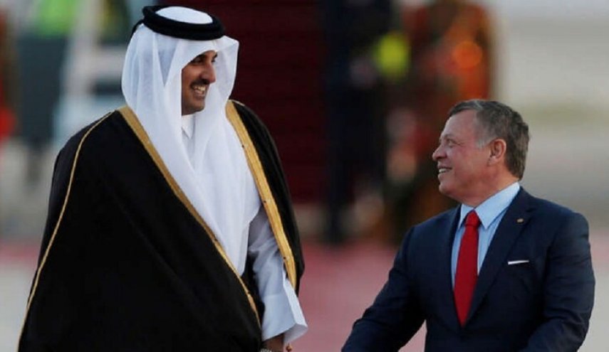 ملك الأردن يهاتف أمير قطر بشأن فلسطين
