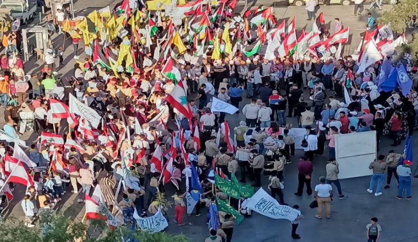 لبنان استنفار للعدو مقابل ميس الجبل على الحدود مع فلسطين المحتلة