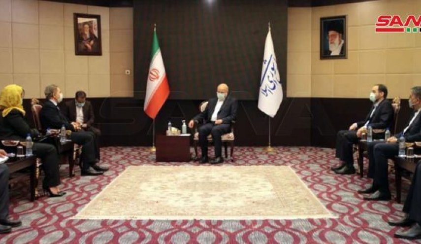 قاليباف ورئيس الوفد السوري يؤكدان انتصار فلسطين وجبهة المقاومة
