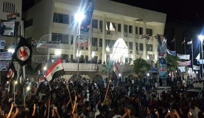 أهالي الحسكة يحتشدون ابتهاجا بفوز الرئيس الأسد في الانتخابات