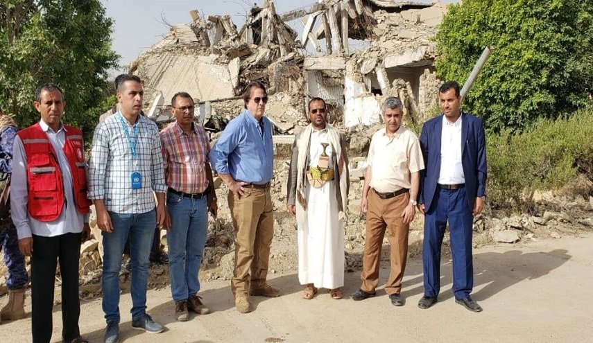 محافظ صعدة يطلع الأمم المتحدة على حجم الدمار في المدينة