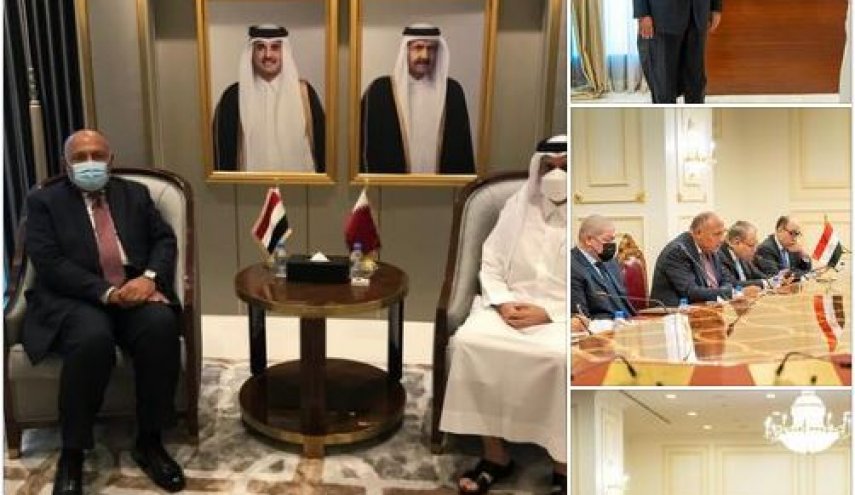 بيان الخارجية المصرية حول لقاء وزيري خارجية مصر وقطر في الدوحة
