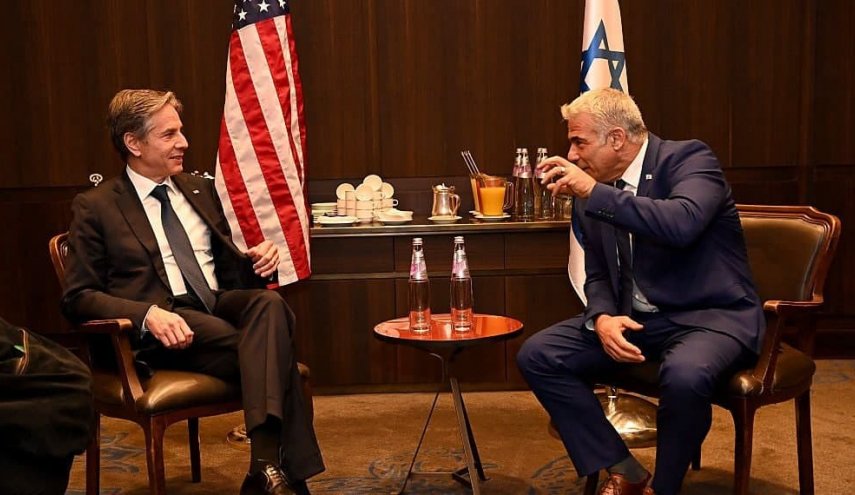 بلينكن ولابيد تحدثا حول العلاقات الإسرائيلية الفلسطينية