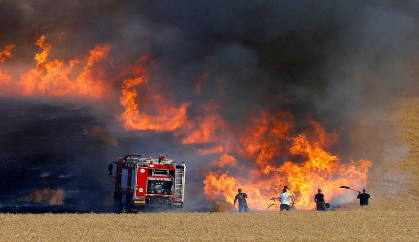 بالونات غزة أحرقت 13 ألف دونم في الغلاف بمايو