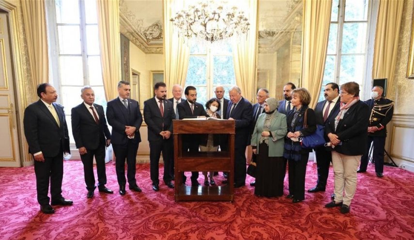 من باريس.. الحلبوسي يؤكد أهمية دعم العراق أمنيا واقتصاديا