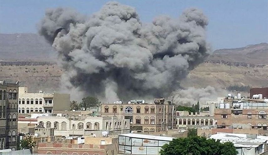 طيران العدوان السعودي يستهدف بـ 18 غارة مديريتي صرواح ورغوان