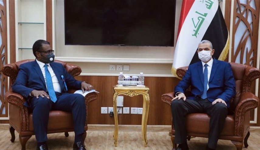 الغانمي وممثل الامم المتحدة يبحثان مكافحة المخدرات والجريمة في العراق
