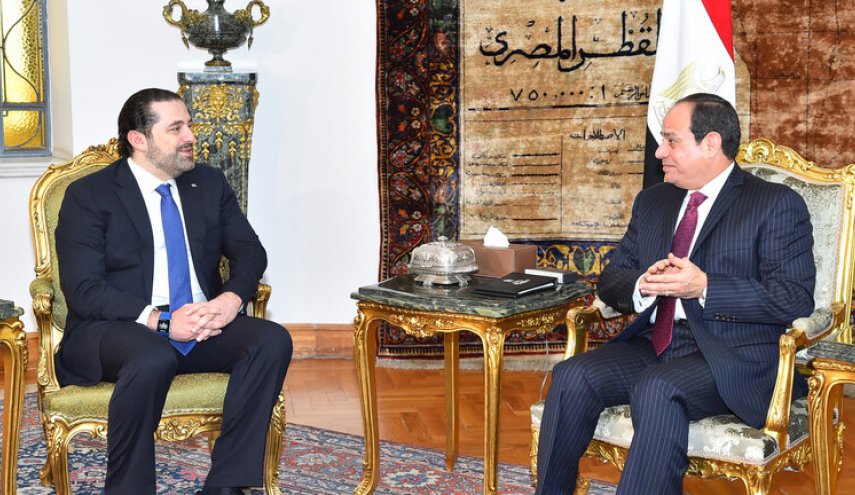 السيسي: ندعم المسار السياسي لتشكيل الحريري الحكومة في لبنان