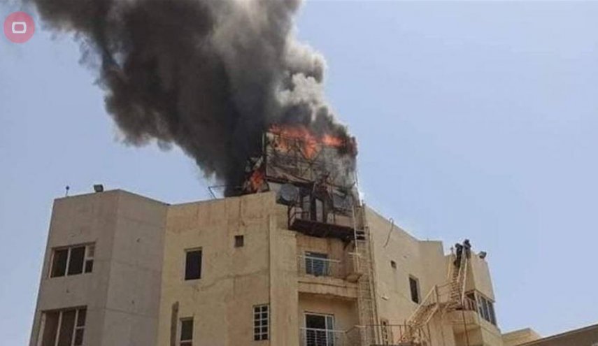 اخماد حريق اندلع بأحد فنادق المدينة القديمة في النجف الاشرف