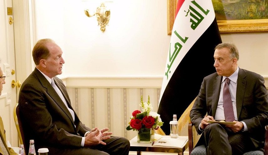  مصطفى الكاظمي يلتقي في واشنطن برئيس البنك الدولي