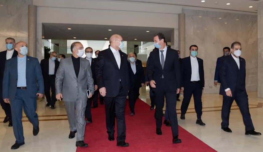 الاسد وقاليباف يؤكدان على فتح افاق جديدة للتعاون بین سوریا وایران