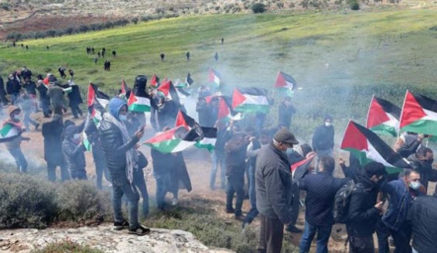 ده‌ها فلسطینی در تظاهرات ضد صهیونیستی مجروح شدند
