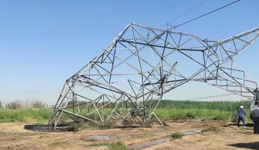 استهداف جديد لخطوط الطاقة يتسبب بسقوط 7 أبراج في كركوك