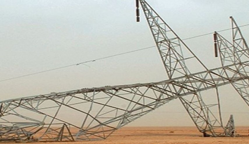 خروج خط نقل كهرباء في كركوك عن الخدمة بسبب عمل ارهابي