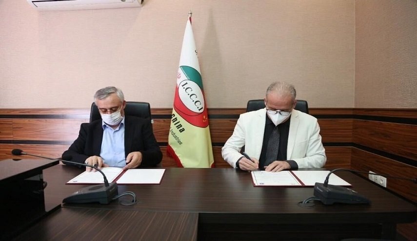غرفة التجارة في محافظة زنجان الايرانية توقع مذكرة تفاهم مع غرفة التجارة الصينية
