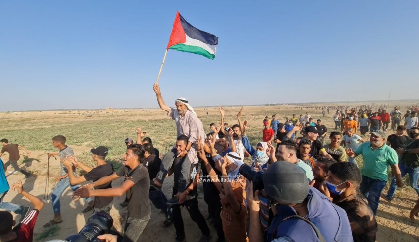 إصابات بالرصاص وقنابل الغاز خلال مسيرة حاشدة شرق خانيونس
