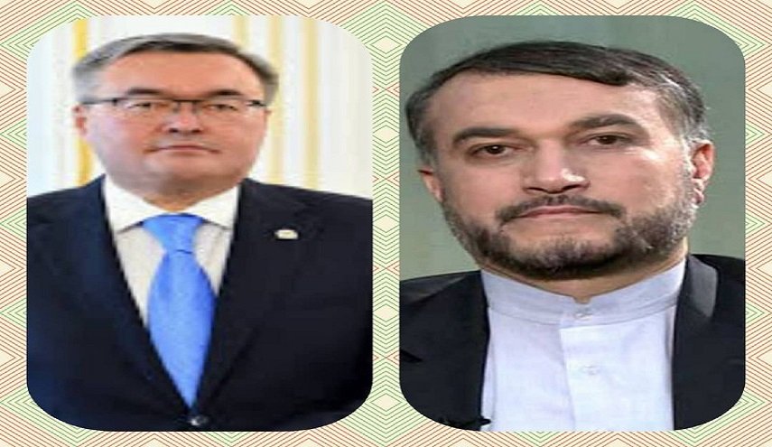 وزير خارجية كازاخستان يهنئ عبد اللهيان بتوليه حقيبة الخارجية 