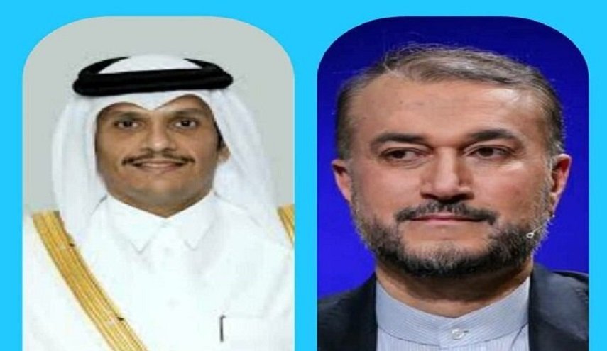 وزير الخارجية القطري یدعو نظيره الايراني لزيارة الدوحة