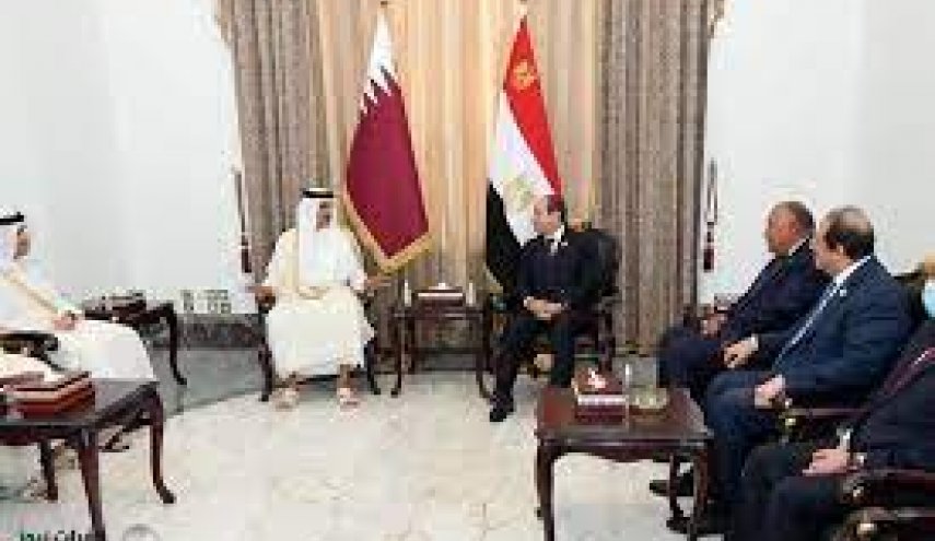 بيان قطري حول قمة تميم-السيسي في بغداد